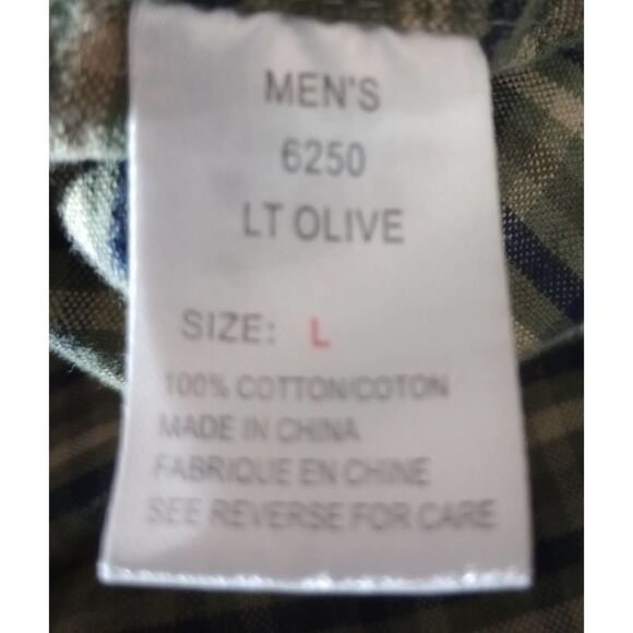 Woolrich Shirt‎ Men's Large Green plaid - Picture 6 of 7